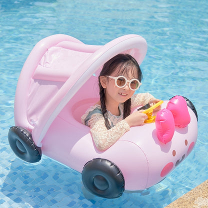 ม่านบังแดดแบบถอดได้รูปรถพองสระว่ายน้ำลอยห่วงยางที่นั่งเด็กลอย, Swimming Ring With Awning(Pink), Swimming Ring With Awning(Yellow)