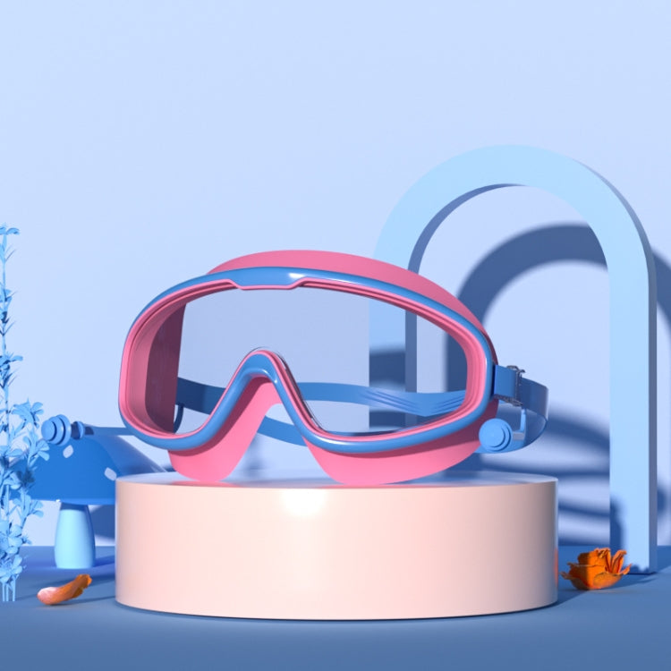 แว่นตาว่ายน้ำเด็กแบบใสกรอบใหญ่กันน้ำและกันฝ้า HD, HD Transparent Swimming Goggles(White), HD Transparent Swimming Goggles(Pink), HD Transparent Swimming Goggles(Blue Yellow), HD Transparent Swimming Goggles(Blue White)                                  ...