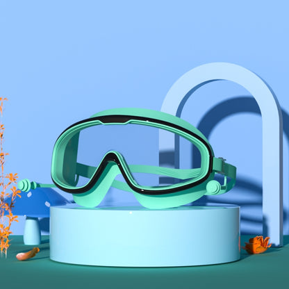 แว่นตาว่ายน้ำเด็กแบบใสกรอบใหญ่กันน้ำและกันฝ้า HD, HD Transparent Swimming Goggles(White), HD Transparent Swimming Goggles(Pink), HD Transparent Swimming Goggles(Blue Yellow), HD Transparent Swimming Goggles(Blue White)                                  ...