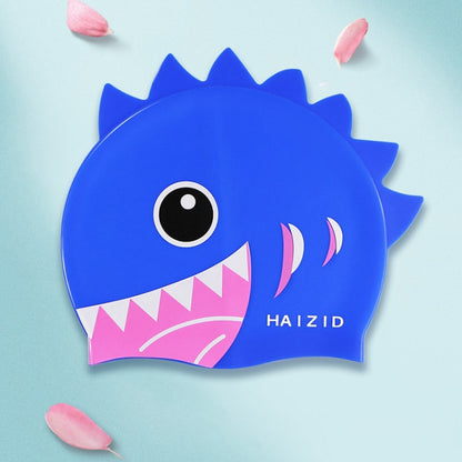 HAIZID 2 ชิ้นน่ารักการ์ตูนกันน้ำซิลิโคนหมวกว่ายน้ำเด็ก, HAIZID (Shark Tooth Blue), HAIZID (Shark Tooth Pink), HAIZID (Shark Tooth Yellow), HAIZID (Fish Scales Royal Blue), HAIZID (Fish Blue Pink), HAIZID (Fish Scales Rose Red Pink)