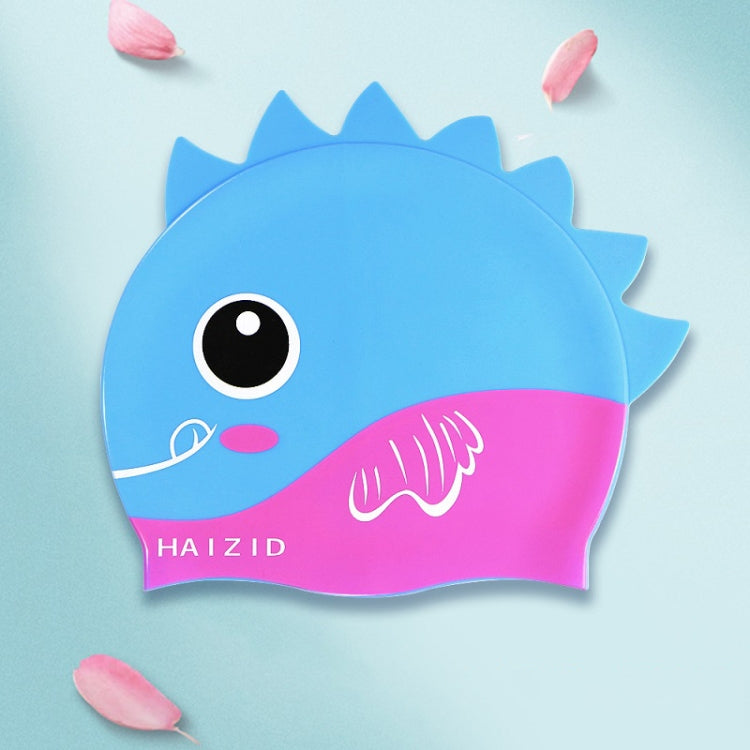 HAIZID 2 ชิ้นน่ารักการ์ตูนกันน้ำซิลิโคนหมวกว่ายน้ำเด็ก, HAIZID (Shark Tooth Blue), HAIZID (Shark Tooth Pink), HAIZID (Shark Tooth Yellow), HAIZID (Fish Scales Royal Blue), HAIZID (Fish Blue Pink), HAIZID (Fish Scales Rose Red Pink)