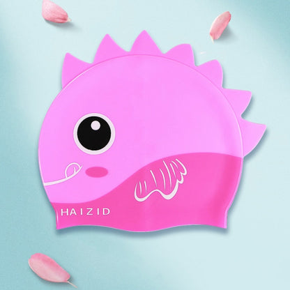 HAIZID 2 ชิ้นน่ารักการ์ตูนกันน้ำซิลิโคนหมวกว่ายน้ำเด็ก, HAIZID (Shark Tooth Blue), HAIZID (Shark Tooth Pink), HAIZID (Shark Tooth Yellow), HAIZID (Fish Scales Royal Blue), HAIZID (Fish Blue Pink), HAIZID (Fish Scales Rose Red Pink)