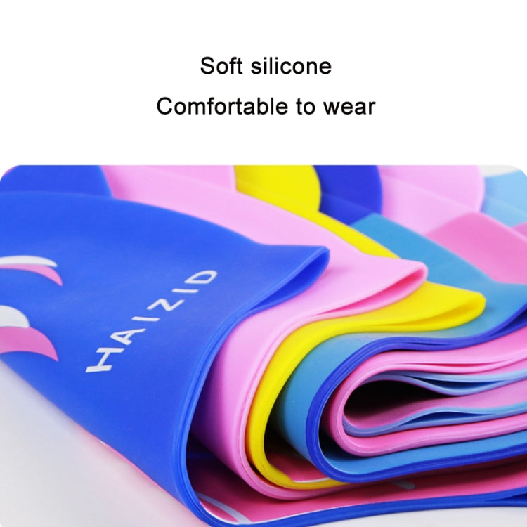 HAIZID 2 ชิ้นน่ารักการ์ตูนกันน้ำซิลิโคนหมวกว่ายน้ำเด็ก, HAIZID (Shark Tooth Blue), HAIZID (Shark Tooth Pink), HAIZID (Shark Tooth Yellow), HAIZID (Fish Scales Royal Blue), HAIZID (Fish Blue Pink), HAIZID (Fish Scales Rose Red Pink)