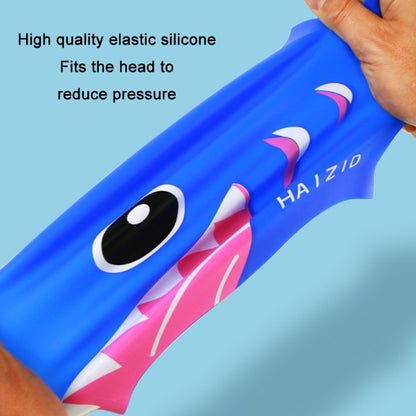HAIZID 2 ชิ้นน่ารักการ์ตูนกันน้ำซิลิโคนหมวกว่ายน้ำเด็ก, HAIZID (Shark Tooth Blue), HAIZID (Shark Tooth Pink), HAIZID (Shark Tooth Yellow), HAIZID (Fish Scales Royal Blue), HAIZID (Fish Blue Pink), HAIZID (Fish Scales Rose Red Pink)