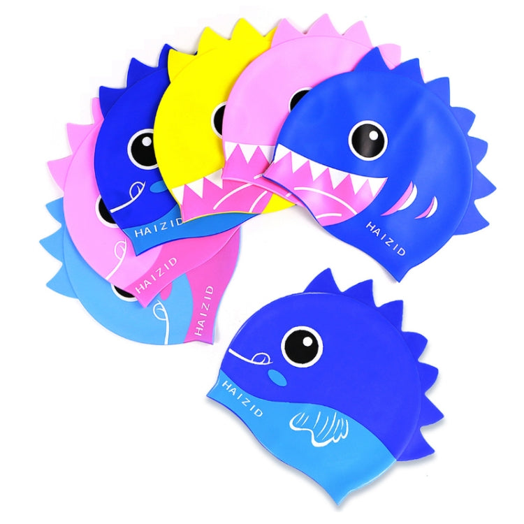HAIZID 2 ชิ้นน่ารักการ์ตูนกันน้ำซิลิโคนหมวกว่ายน้ำเด็ก, HAIZID (Shark Tooth Blue), HAIZID (Shark Tooth Pink), HAIZID (Shark Tooth Yellow), HAIZID (Fish Scales Royal Blue), HAIZID (Fish Blue Pink), HAIZID (Fish Scales Rose Red Pink)