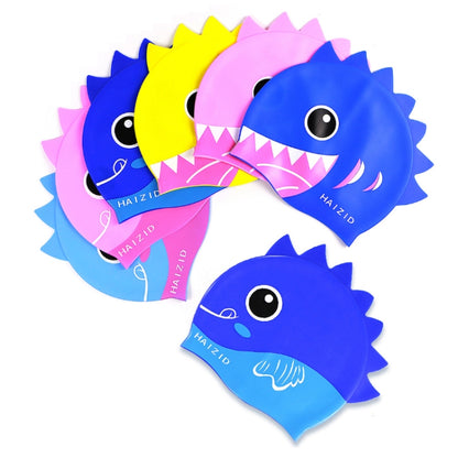 HAIZID 2 ชิ้นน่ารักการ์ตูนกันน้ำซิลิโคนหมวกว่ายน้ำเด็ก, HAIZID (Shark Tooth Blue), HAIZID (Shark Tooth Pink), HAIZID (Shark Tooth Yellow), HAIZID (Fish Scales Royal Blue), HAIZID (Fish Blue Pink), HAIZID (Fish Scales Rose Red Pink)
