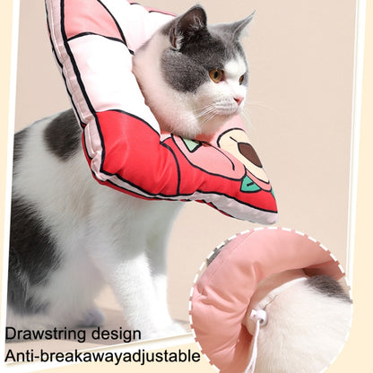 Cat Elizabethan Collar Kitten Anti-licking Collar Head Cover, ขนาด:, S, M, L