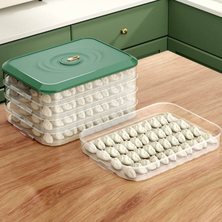 ตู้เย็นในครัวเรือนตู้แช่แข็งกล่องเกี๊ยวความจุขนาดใหญ่, ความจุ:, One Layer (Green), Two Layers (White), Two Layers (Green), Three Layers (White), Four Layers (White), Four Layers (Green)