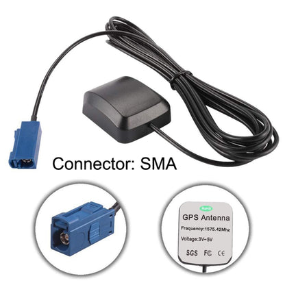 2PCS รถ DVD นำทาง GPS ดาวเทียมเสาอากาศเครื่องขยายสัญญาณ SMA/FAKRA-C อินเทอร์เฟซ, Plastic Base