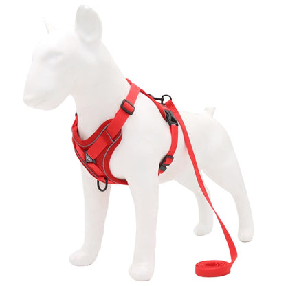 HT-864 Pet Traction Rope สายรัดหน้าอกสุนัขระบายอากาศสะท้อนแสง, ขนาด:, S, M, L, XL