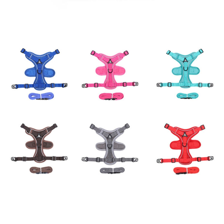 HT-864 Pet Traction Rope สายรัดหน้าอกสุนัขระบายอากาศสะท้อนแสง, ขนาด:, S, M, L, XL
