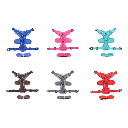 HT-864 Pet Traction Rope สายรัดหน้าอกสุนัขระบายอากาศสะท้อนแสง, ขนาด:, S, M, L, XL