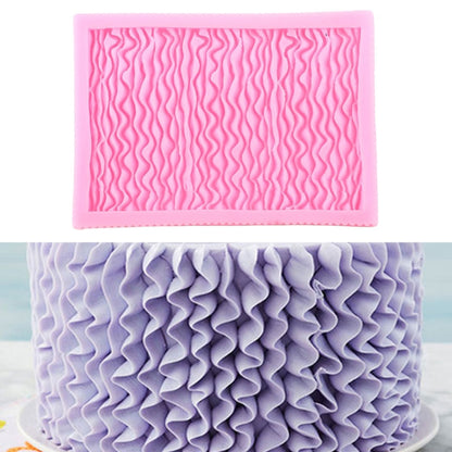 แม่พิมพ์ซิลิโคน Fondant เกรดอาหารกระโปรงจีบเครื่องมือตกแต่งเค้ก, CC562