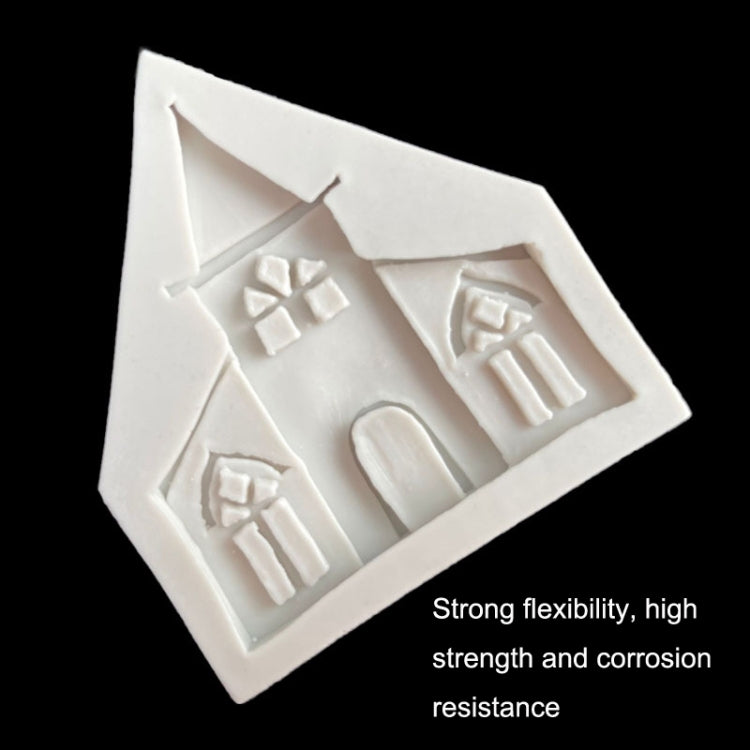 5PCS Castle Musical ซิลิโคนแม่พิมพ์ช็อกโกแลต Fondant Cake Decor, สไตล์:, Triangle, Rectangle