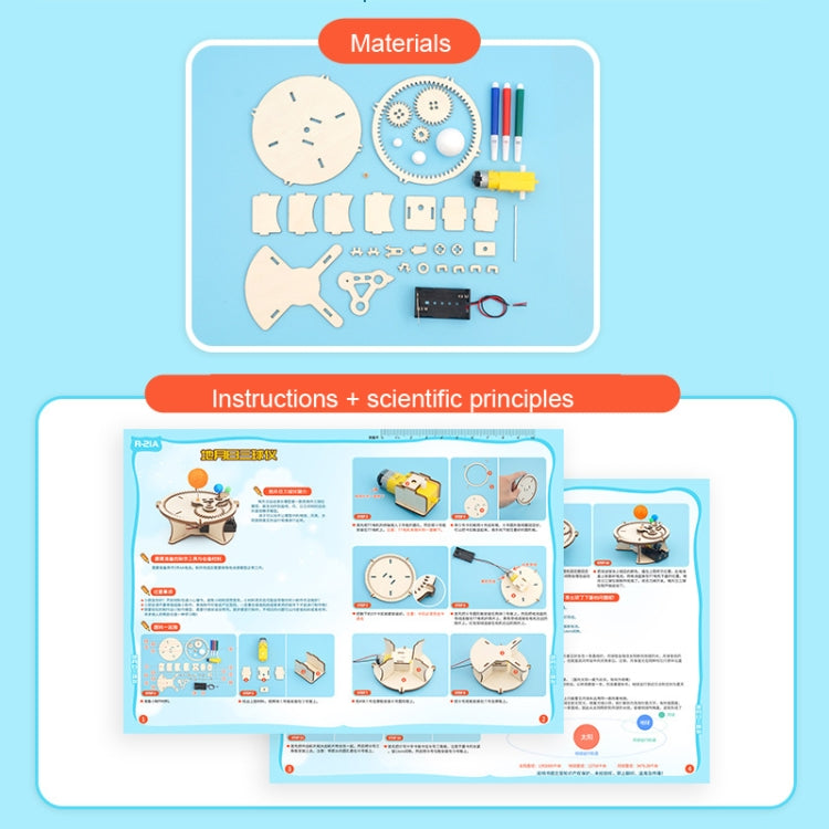 ของเล่นวิทยาศาสตร์ ดาราศาสตร์ Sun Earth Moon Planet Experiment Educational Toy, Sun Earth Moon Planet