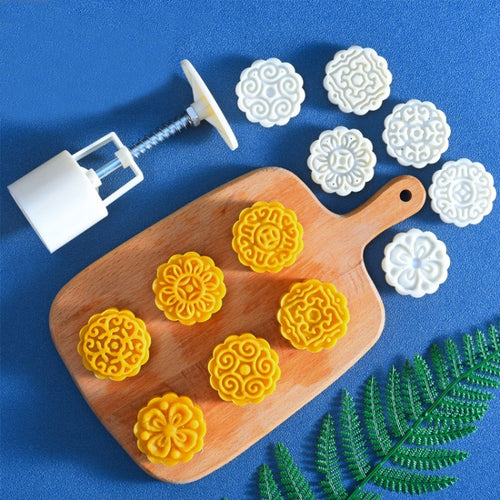 2 PCS Moon Festival Round Hand-Pressed Pastry Mould Baking Tools, รุ่น:, 10, 24, 25, 26, 28, 29, 30, 31, 33, 35, 36, 37, 41, 42, 21
