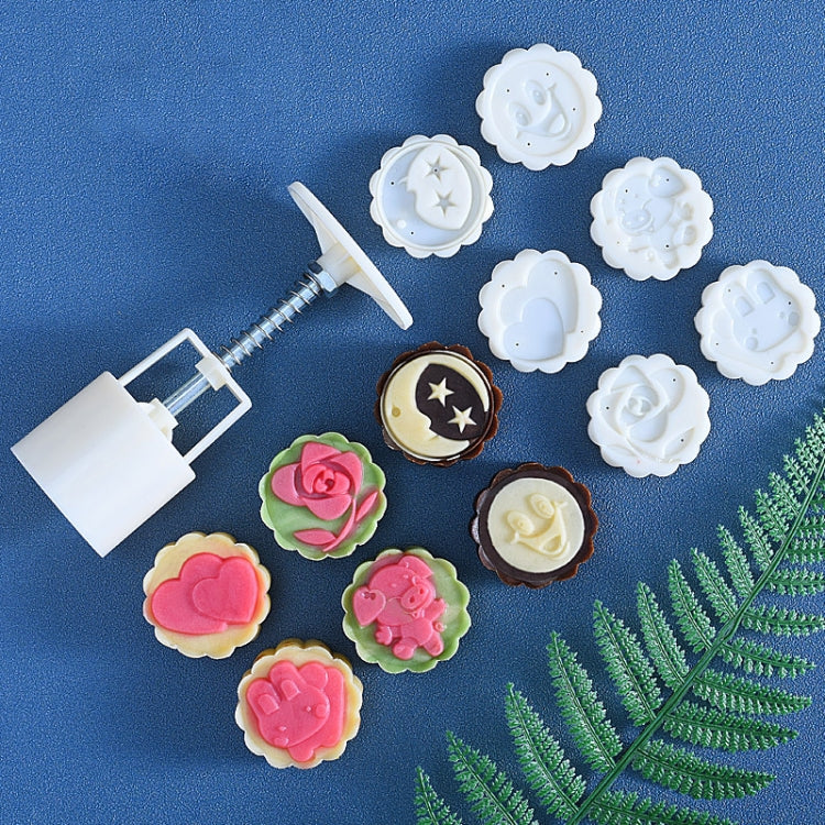 2 PCS Moon Festival Round Hand-Pressed Pastry Mould Baking Tools, รุ่น:, 10, 24, 25, 26, 28, 29, 30, 31, 33, 35, 36, 37, 41, 42, 21