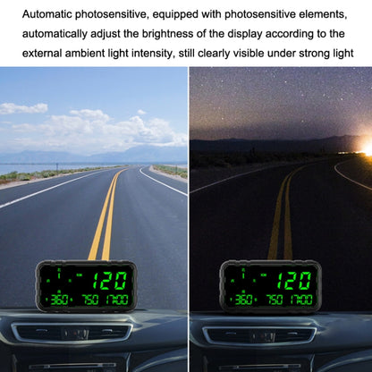 GPS Head-up Display ความเร็ว ไมล์สะสม เข็มทิศ รถยนต์ทั่วไป, C3012 GPSHUD