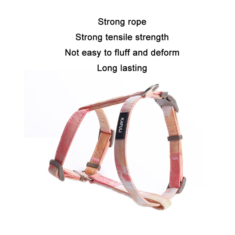 KAFULI Pet Harness Leash แบบปรับได้สำหรับสัตว์เลี้ยง, S, M