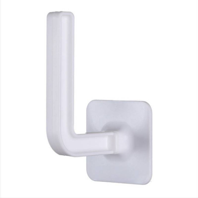 10 PCS No Punching Traceless Sticker L-shaped Hook Wall Hanging Rack, Hanging Rack