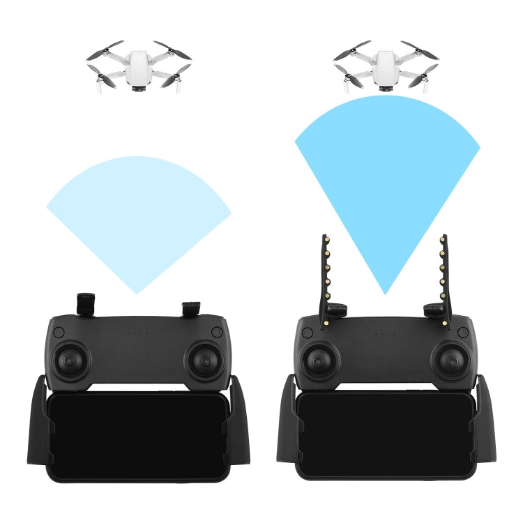BRDRC เสาอากาศช่วง Extender เครื่องขยายสัญญาณสำหรับ DJI Mini SE/MAVIC 2/Pro/Air, For DJI Mini SE/MAVIC 2/Pro/Air Black Copper