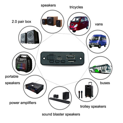 JQ-D102BT พร้อมเครื่องขยายเสียงบันทึกการโทร MP3 โมดูลบอร์ดถอดรหัสบลูทูธ, JQ-D102BT