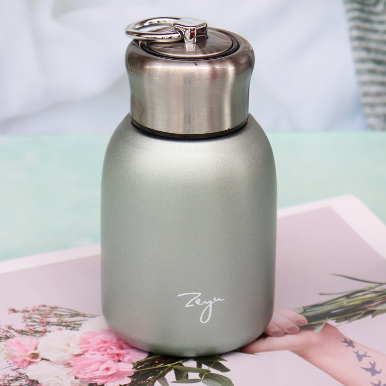280ml 304 Stainless Steel Handle Vacuum Insulation Cup Big Belly Gift Cup, สีดำ, สีทอง, สีเขียว, สีเงิน, Rose Gold