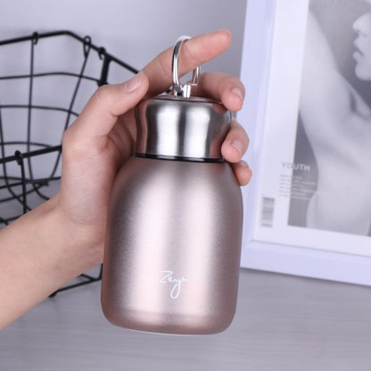 280ml 304 Stainless Steel Handle Vacuum Insulation Cup Big Belly Gift Cup, สีดำ, สีทอง, สีเขียว, สีเงิน, Rose Gold