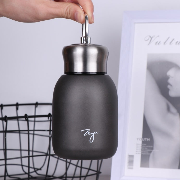 280ml 304 Stainless Steel Handle Vacuum Insulation Cup Big Belly Gift Cup, สีดำ, สีทอง, สีเขียว, สีเงิน, Rose Gold