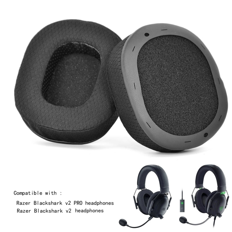 2 PCS Sponge Cover Ear Pads สำหรับ Razer BlackShark V2 /V2 Pro สไตล์:, 19B32, Ice Sense, Football Net