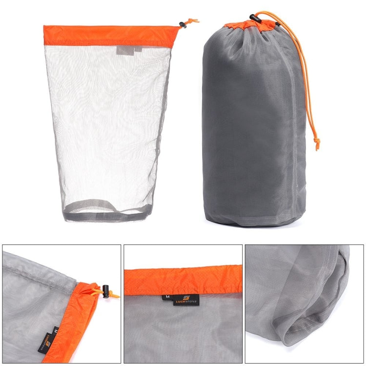 LUCKSTONE WSD2005020 กระเป๋าจัดระเบียบตาข่ายน้ำหนักเบา ขนาด:, S (Gray Blue), M (Gray Orange), L (Gray Green), XL (Gray Blue), XXL (Gray Black), S (Black Blue), M (Black Orange), L (Black Green), XL (Black Blue), XXL (Black Black), S-XXL (5PCS Black)   ...
