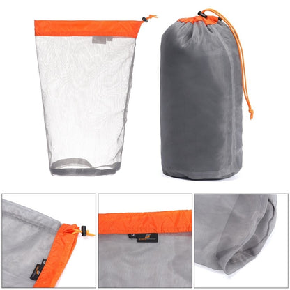 LUCKSTONE WSD2005020 กระเป๋าจัดระเบียบตาข่ายน้ำหนักเบา ขนาด:, S (Gray Blue), M (Gray Orange), L (Gray Green), XL (Gray Blue), XXL (Gray Black), S (Black Blue), M (Black Orange), L (Black Green), XL (Black Blue), XXL (Black Black), S-XXL (5PCS Black)   ...