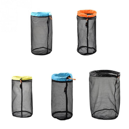 LUCKSTONE WSD2005020 กระเป๋าจัดระเบียบตาข่ายน้ำหนักเบา ขนาด:, S (Gray Blue), M (Gray Orange), L (Gray Green), XL (Gray Blue), XXL (Gray Black), S (Black Blue), M (Black Orange), L (Black Green), XL (Black Blue), XXL (Black Black), S-XXL (5PCS Black)   ...