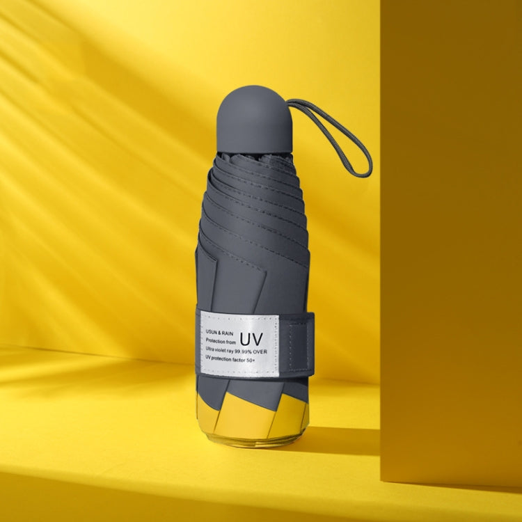 LY-0621 ร่มพับหกกระดูกห้าพับ Simple Black Glue Sunscreen Umbrella, Six-bone Turmeric, Six-bone Midsummer Pink, Six-bone Haze Blue, Six-bone Matcha Green, Six-bone Navy, Six-bone Ink Green