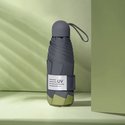LY-0621 ร่มพับหกกระดูกห้าพับ Simple Black Glue Sunscreen Umbrella, Six-bone Turmeric, Six-bone Midsummer Pink, Six-bone Haze Blue, Six-bone Matcha Green, Six-bone Navy, Six-bone Ink Green