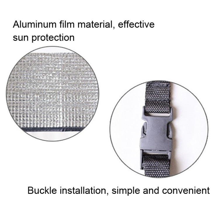 Universal Air Conditioner Cover อลูมิเนียมฟอยล์คอมโพสิตสารหน่วงไฟ Rainproof Cover, 80 x 40cm