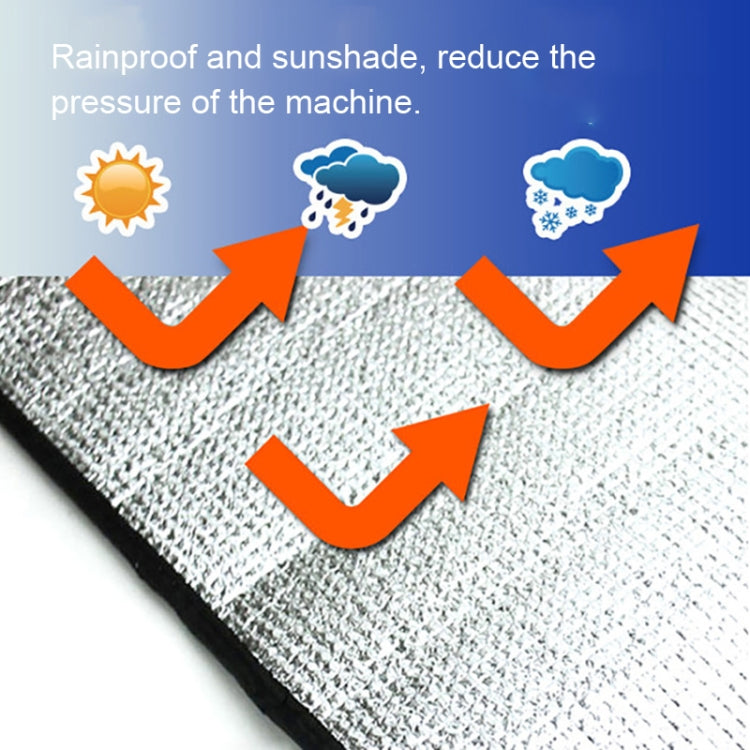 Universal Air Conditioner Cover อลูมิเนียมฟอยล์คอมโพสิตสารหน่วงไฟ Rainproof Cover, 80 x 40cm