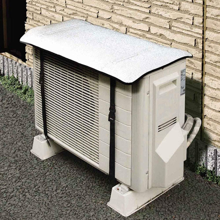 Universal Air Conditioner Cover อลูมิเนียมฟอยล์คอมโพสิตสารหน่วงไฟ Rainproof Cover, 80 x 40cm