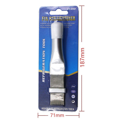 เครื่องมือทำความสะอาดครีบเครื่องปรับอากาศ คอยล์ หวี แปรงพับ, Air Conditioner Fin Cleaning Brush