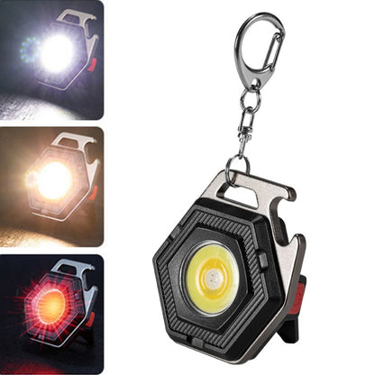 E-SMARTER W5131 ไฟฉายพกพา Mini Keychain Strong Light, Specification:, Black, Tarnish, Black+Tripod, Tarnish+Tripod
