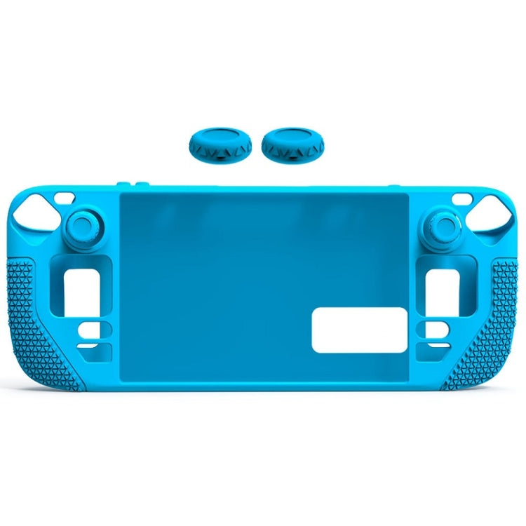 ฝาปิดซิลิโคนแบบรวมทุกอย่างพร้อมฝาปิดปุ่มสำหรับ Steam Deck, (Black), (Blue), (Red), (Pink)