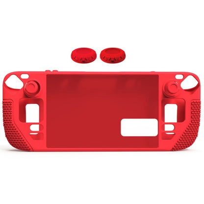 ฝาปิดซิลิโคนแบบรวมทุกอย่างพร้อมฝาปิดปุ่มสำหรับ Steam Deck, (Black), (Blue), (Red), (Pink)