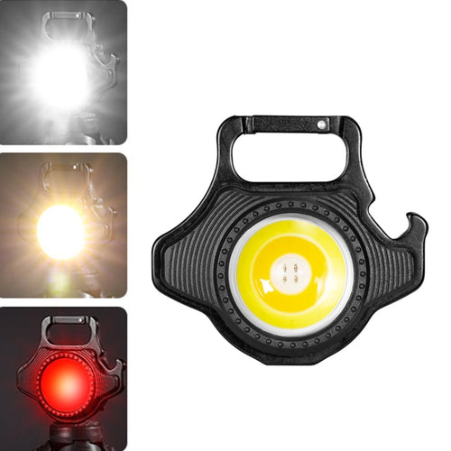 E-SMARTER W5133 ไฟฉายพกพา Mini Keychain Strong Light, Specification:, Black, Black+Tripod