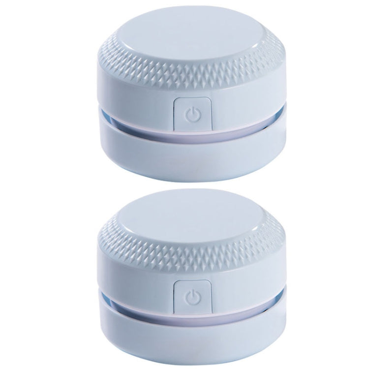 2PCS Desktop Mini เครื่องดูดฝุ่นยาง Confetti Keyboard Cleaner, สีชมพู, สีน้ำเงิน