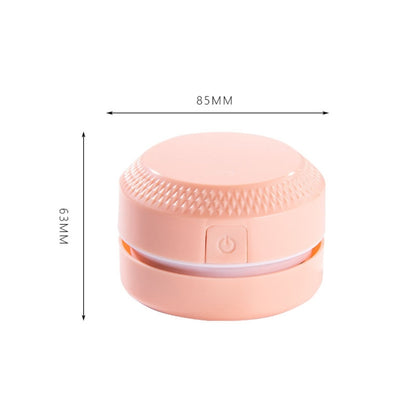 2PCS Desktop Mini เครื่องดูดฝุ่นยาง Confetti Keyboard Cleaner, สีชมพู, สีน้ำเงิน