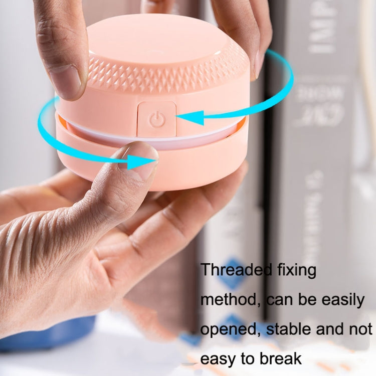 2PCS Desktop Mini เครื่องดูดฝุ่นยาง Confetti Keyboard Cleaner, สีชมพู, สีน้ำเงิน