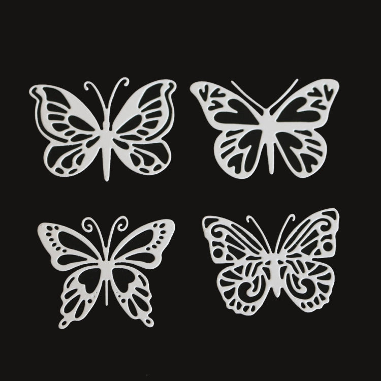 แม่พิมพ์ตัดลายนูนโลหะผีเสื้อสี่ตัว DIY เหล็กกล้าคาร์บอน, Butterfly Shape