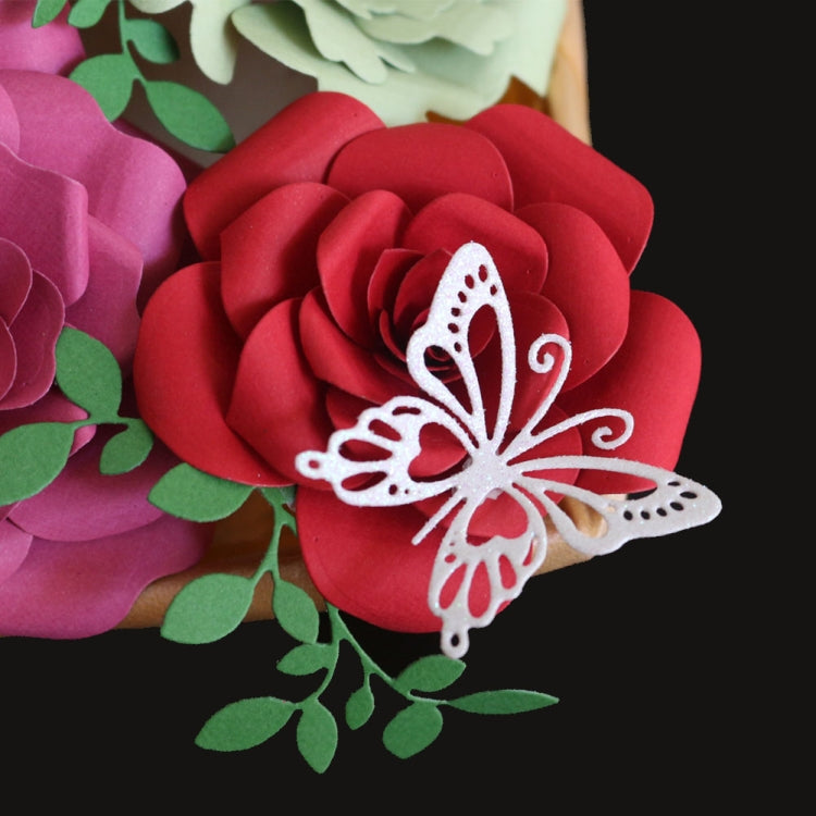 แม่พิมพ์ตัดลายนูนโลหะผีเสื้อสี่ตัว DIY เหล็กกล้าคาร์บอน, Butterfly Shape