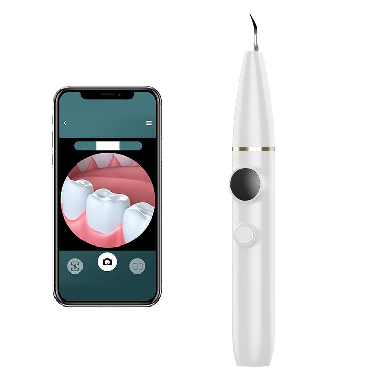 Tartar และ Calculus Remover การทำความสะอาดช่องปาก Ultrasonic Scaler Electric Visual Scaler, White, Green, Champagne
