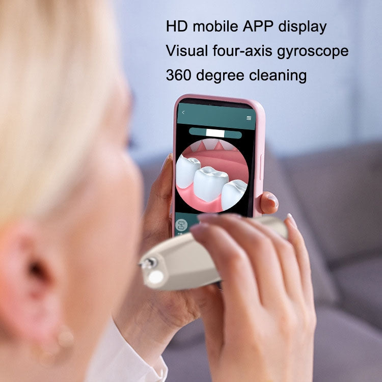 Tartar และ Calculus Remover การทำความสะอาดช่องปาก Ultrasonic Scaler Electric Visual Scaler, White, Green, Champagne